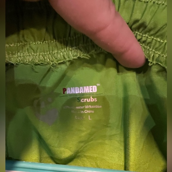 Lime green scrub pants - Picture 5 of 6